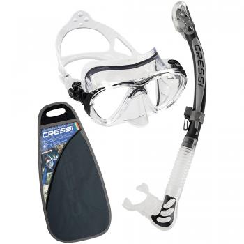 Cressi Big Eyes Evolution & Kappa Ultra Dry Schnorchel - Pack de snorkel