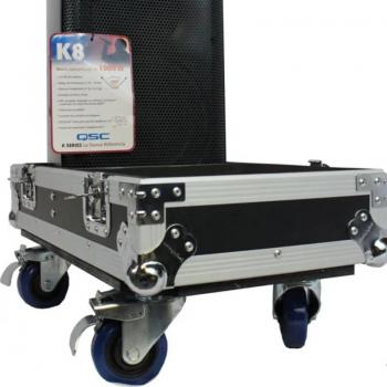 ProX X-QSC-K8 ATA Flight Case for 2x QSC K8/K8.2 Speakers - Heavy-Duty, Portable Speaker Transport Solution