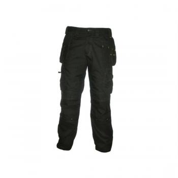 DeWalt Men's Polycotton Pro Tradesman Work Trouser - Black, 30W x 29L