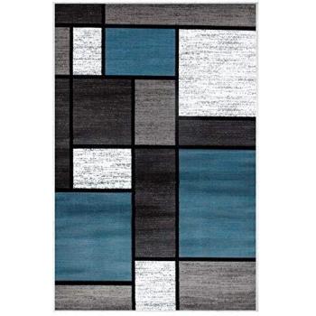 Homemania RFE6043200 Alfombra Impresa Modern 1 Geométrico, 80 X 200 Cm