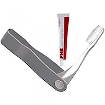 PHB Pocket Travel Toothbrush with Toothpaste Kit