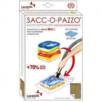 Saco de Almacenamiento al Vacío para Ropa 2 Piezas 40x60 cm - Ahorra Espacio
