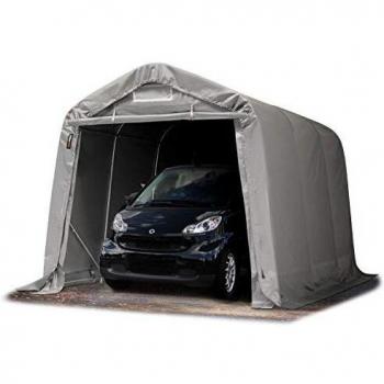 Carpa Garage 2,4x3,6m PVC 800N de alta resistencia - Garaje portátil Cobertizo compacto de almacenamiento Refugio 100% impermeable