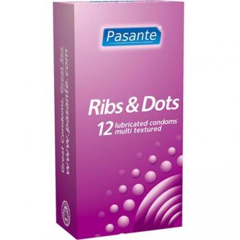 Preservativos Intensity Ribs & Dots 12 Unidades - Pasante