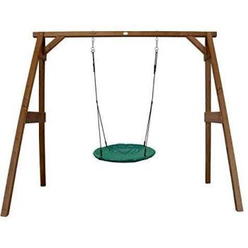 Columpio Nido de Verano AXI con Estructura de Madera Marrón para Jardín - 100 cm