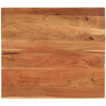 Mesa de madera maciza de Acacia 90x80x2,5 cm Marrón