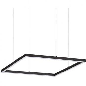 Suspensión LED integrada Oracle 1 bombilla Metal, aluminio, plástico Negro 33W 3000K