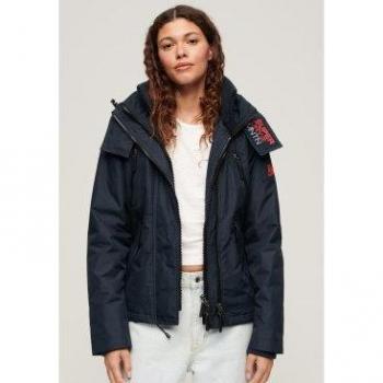 Chaqueta cortavientos con capucha Mountain marino