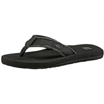 Quiksilver Kids Monkey Abyss Black Flip Flops - Size 2.5 UK