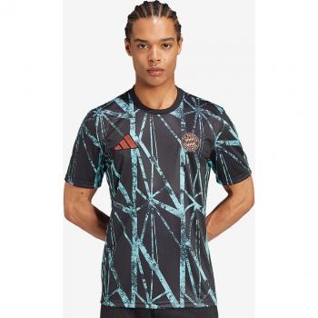 Camiseta de prematch Adidas FC Bayern Munich 2024/25, manga corta, diseño oficial, colores del equipo, tecnología de transpiración