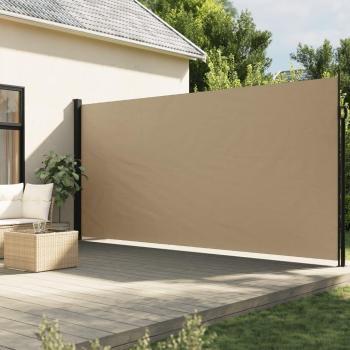 Retractable Beige Side Awning 220x600 cm