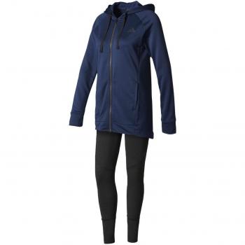 adidas Hoody&Tight Ts Chándal, Mujer, Azul