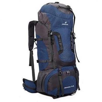 KERCHUANG De Gran Capacidad Mochila De Camping Al Aire Libre, Bolsa De Viaje, 80L,Darkblue