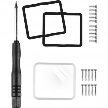 Mantona Spare Lens Cover - Paquete de Accesorios para Soporte de videocámaras GoPro, Negro