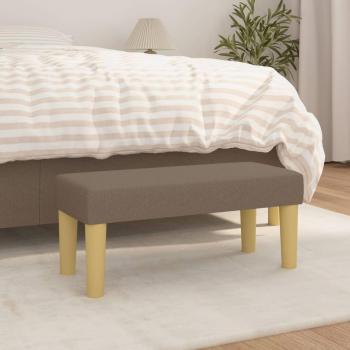 Banco de tela gris taupe 70x30x30 cm Vidaxl Gris Topo