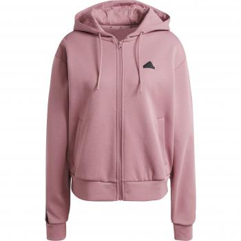 Chaqueta Adidas Future Icons 3 Bandas Full Zip Hoodie Mujer Rosa