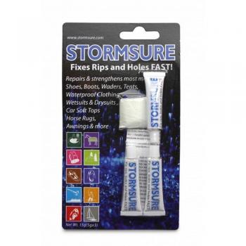 Stormsure Adhesivo De Reparación Flexible 3x5g - pegamento de reparación elástico, resistente a la abrasión, transparente