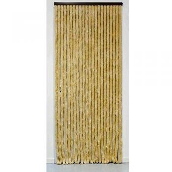 Cortina Chenille Beige Lisa Ajustable WERKA PRO 90 x 220 cm Tratada Anti UV