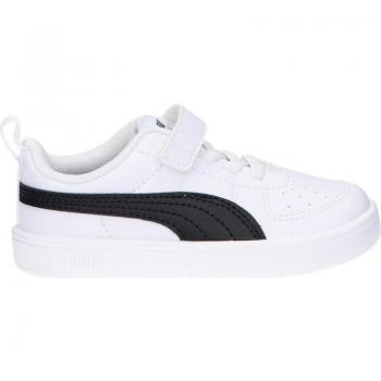 Zapatillas deportivas para niño/a Puma Rickie AC+, modelo 384314-03, color blanco y negro