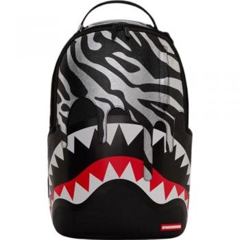 Sprayground Black Zebra Drip Laptop Backpack with 45.5 cm Compartment