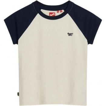 Camiseta de Manga Corta Raglan Essential Logo de Superdry en Algodón Orgánico para Mujer