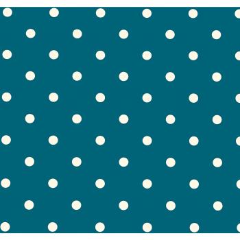 Jolee tejidos color azul y blanco, tamaño pequeño), diseño de lunares Mantel de PVC y rectángulo, multicolor, 140cm x 400cm