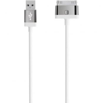 Belkin MixIt Cable USB a Conector 30 Pines 1.2m Blanco