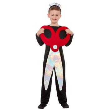Smiffy's Disfraz de Tijera Negro y Rojo para niño