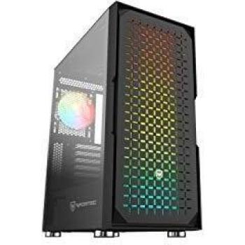 Nfortec Surtur Black Torre Gaming ATX A-RGB con Frontal Mallado
