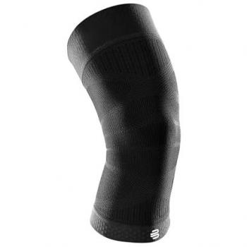 Bauerfeind Sports Compression Knee Support - Lightweight Breathable Black Brace, Size L