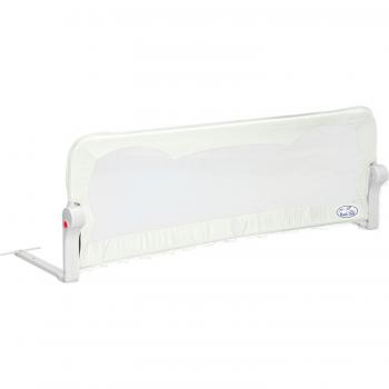 Barrera de cama para bebé, 180 cm. Modelo en blanco. Barrera de seguridad.