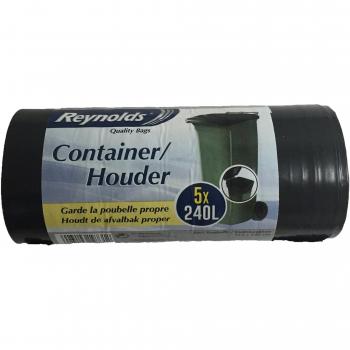 Reynolds Container - Set de 5 bolsas de basura de 240 l