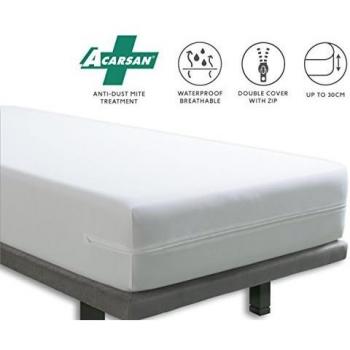 Tural – Funda colchón Anti ácaros Impermeable y Transpirable. Talla 120x200cm