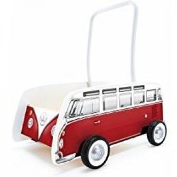 Hape Andador bebé Furgoneta Volkswagen, Color Rojo