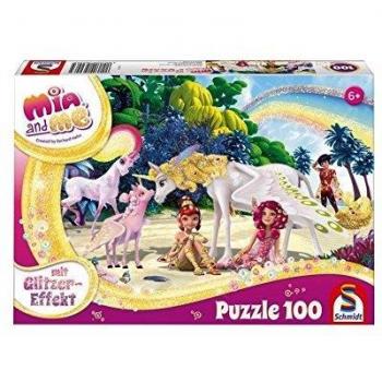 Puzzle Brillante Mia y Yo, En la Playa - 100 Piezas para Niños