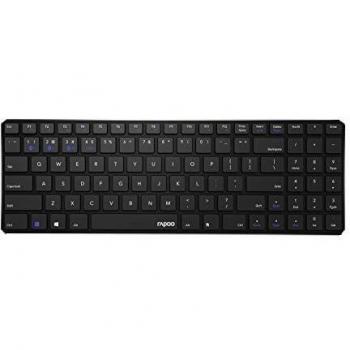 Teclado Inalámbrico Rapoo E9100M - Bluetooth y 2.4 GHz, Multimodo, Negro, QWERTY en Español