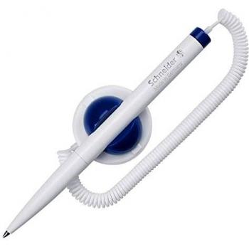Schneider KLICK-FIX-PEN - Bolígrafo con cuerda telescópica fija, tamaño M, color azul