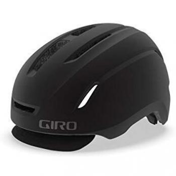 Giro Caden LED Casco de Ciclismo Urban, Unisex Adulto, Matte Black, L | 59-63cm