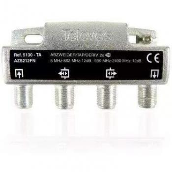 Televes 5130 - Derivador 2D Tipo ta con Conectores f-