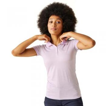 Women's Quick Dry Wicking Active Polo Shirt - Purple - Size 14