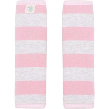Cubre Arneses de Algodón Orgánico Jyoko - Protector para arneses de silla de paseo y coche, talla M, color Pink Island