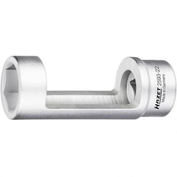 HAZET 2593-22 Llave de vaso para amortiguadores (hexagonal)