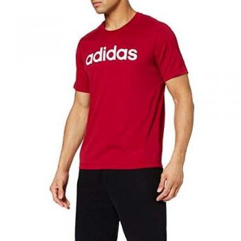 adidas D2m Cool Logo T Camiseta de Manga Corta, Hombre, Active Maroon, L