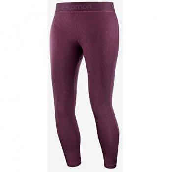 SALOMON Elevate Aero 7/8 Tight Mallas, Mujer, Winetasting/ao, L