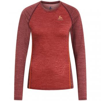 Odlo Camiseta Interior De Manga Larga Natural Performance Mujer Rojo Granate Talla L