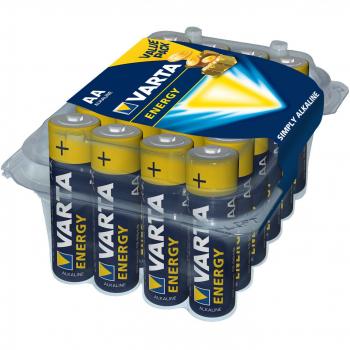 Varta Energy AA - Microbatería Alcalina de Alta Duración (Paquete de 24 Unidades)