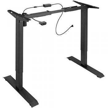 Tectake - Estructura para mesa eléctrica y ajustable en altura 85-129 x 65 x 71-121 cm - patas de acero, motores silenciosos, sin escalonamientos, anchura variable