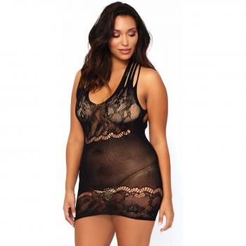 Leg Avenue 56601 Mujer, Negro, Talla Plus