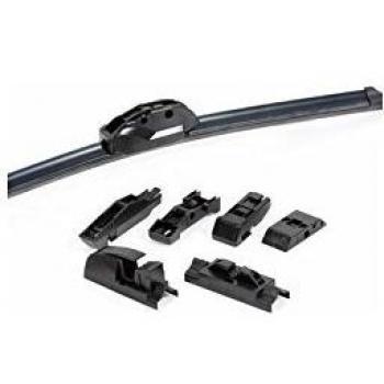 Motorkit ESC28410F Escobillas Flexibles Universal 15, 380 mm, 6 Adaptadores