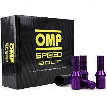 Set de Tuercas OMP 27 mm Violeta 20 uds M12 x 1,50